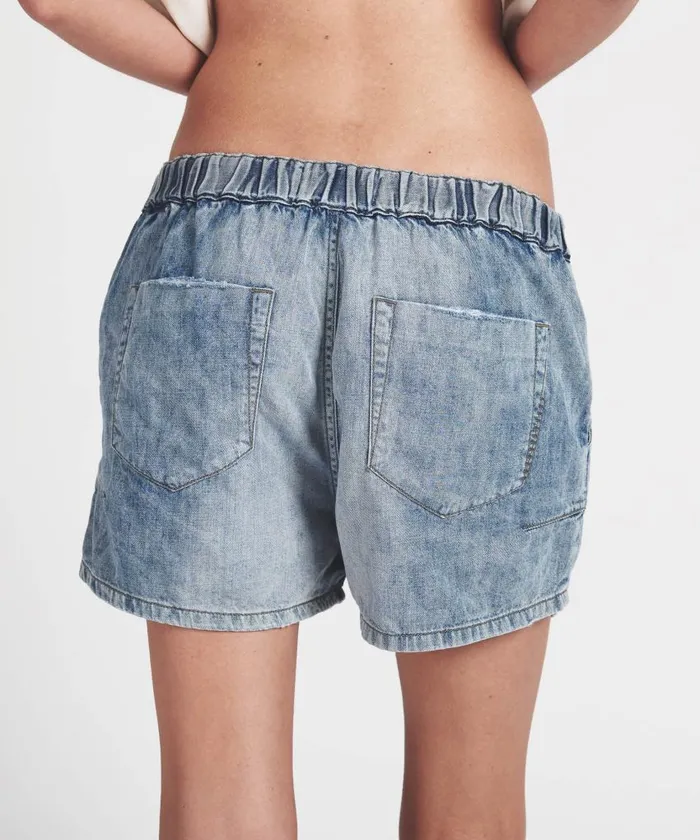One Teaspoon Denim Shorts Women Rocky Mrs Blondes Mid Length Denim Short