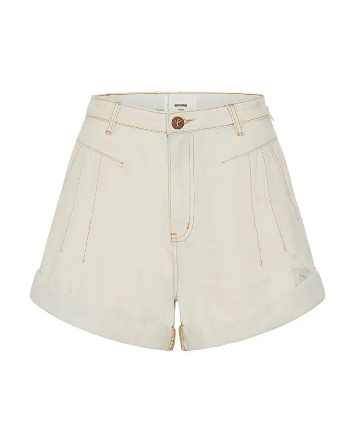 One Teaspoon Denim Shorts Women Xanthe Streetwalkers High Waist 80S Short