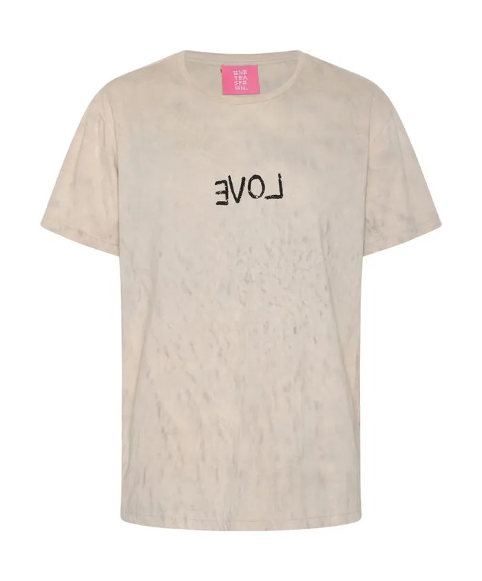 One Teaspoon Graphic Tees Women Love Stained Organic Cotton Crew Tee