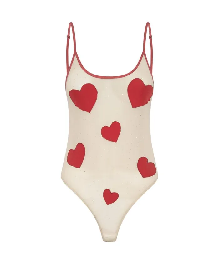 One Teaspoon Intimates Women Heartbreaker Mesh Bodysuit