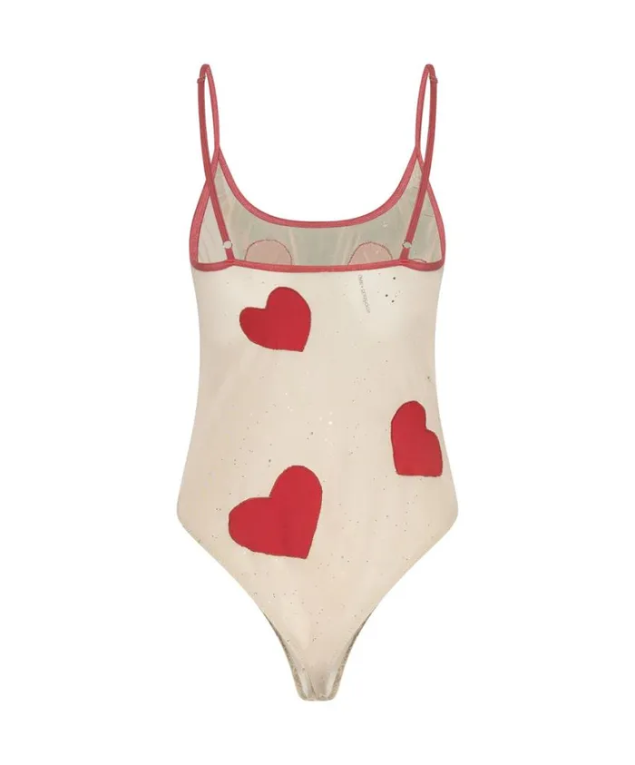 One Teaspoon Intimates Women Heartbreaker Mesh Bodysuit