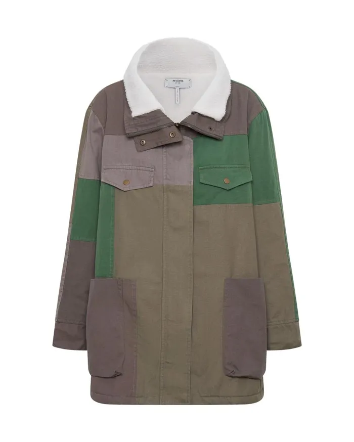 One Teaspoon Jackets Women Patchwork Utility Jacket