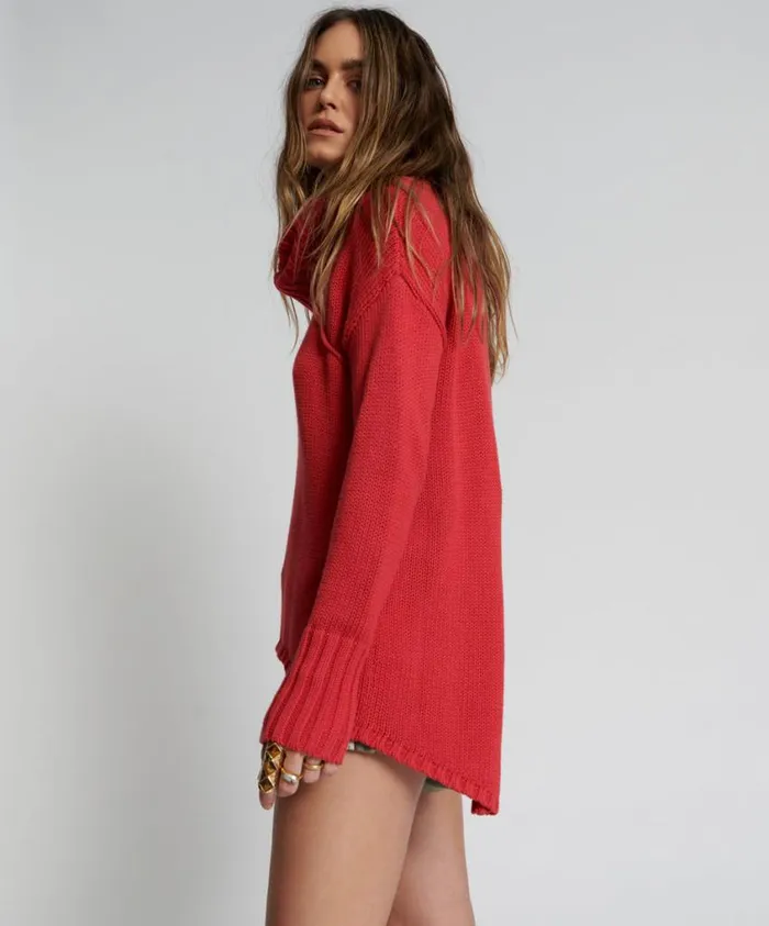 One Teaspoon Knitwear Women Thick Pure Roll Neck Sweater