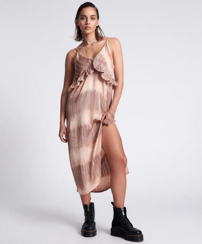 One Teaspoon Midi and Maxi Dresses Women Hand Dyed Rendezvous Slip Dress