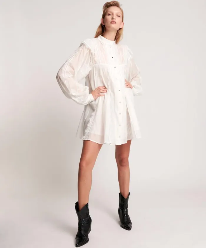 One Teaspoon Mini Dresses Women White Stallion Spirit Dress