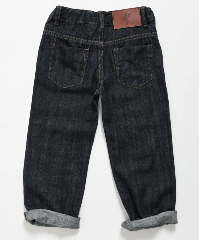 One Teaspoon Organic Tees Women Kids Raw Indigo Bandit Jean Blue