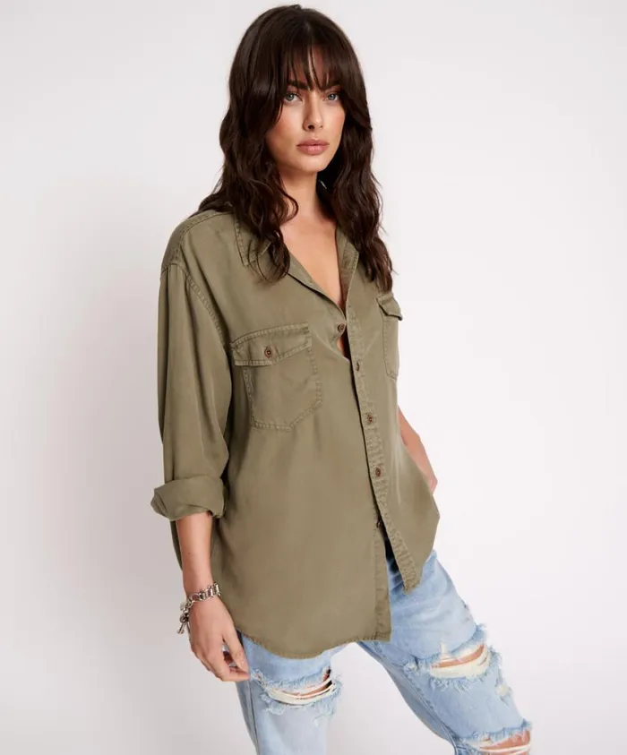 One Teaspoon Shirts Women Cut Off Original Liberty Shirt