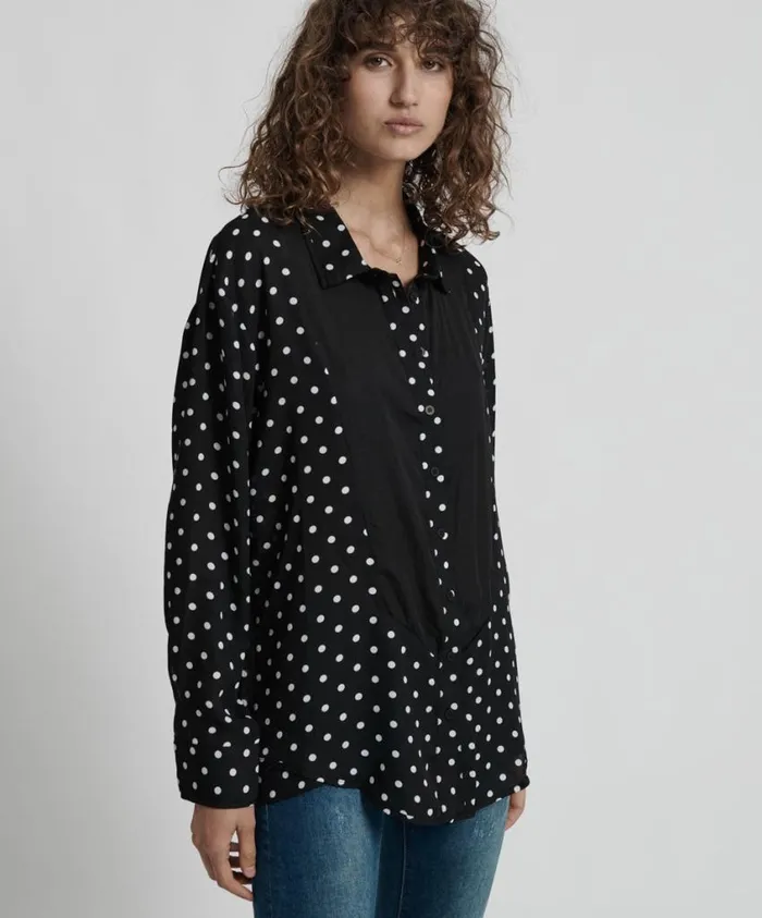 One Teaspoon Shirts Women Lexington Tuxedo Shirt 8211 Shirts