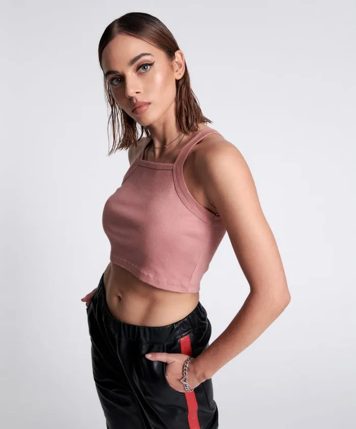 One Teaspoon Tees and Tanks Women Bamboo Logo Rally Tank