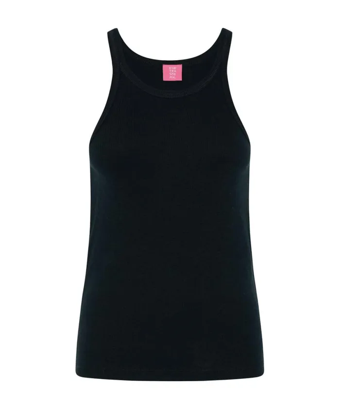 One Teaspoon Tees and Tanks Women Black One Teaspoon Basic Singlet
