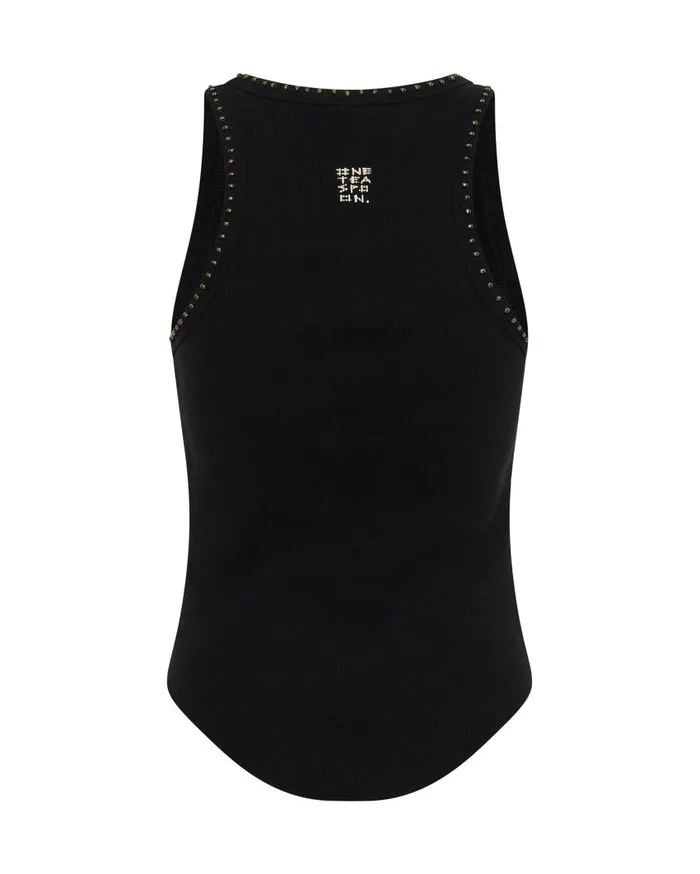 One Teaspoon Tees and Tanks Women Hand Beaded Ramone Tank