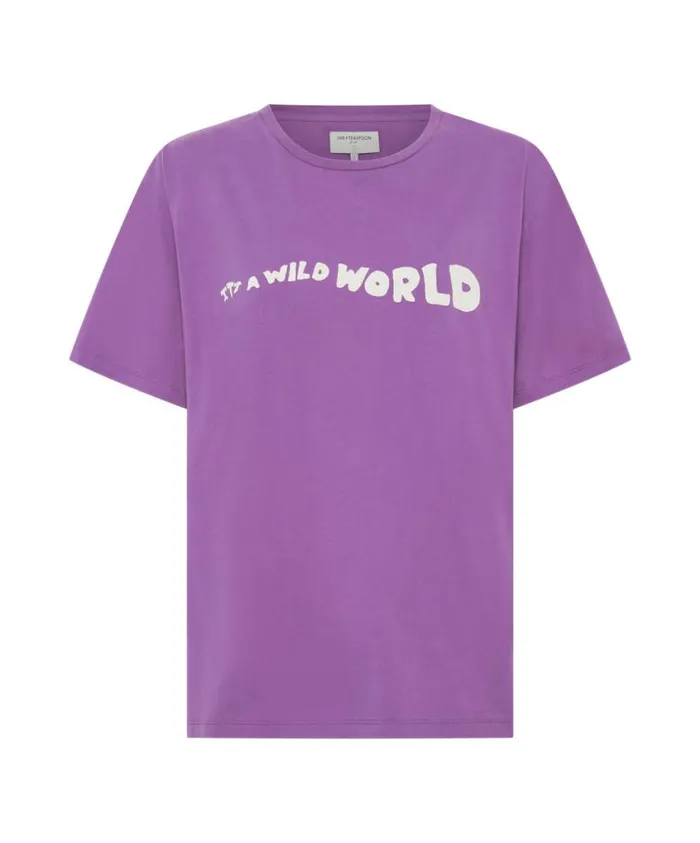 One Teaspoon Tees and Tanks Women ItS A Wild World Basketball Tee