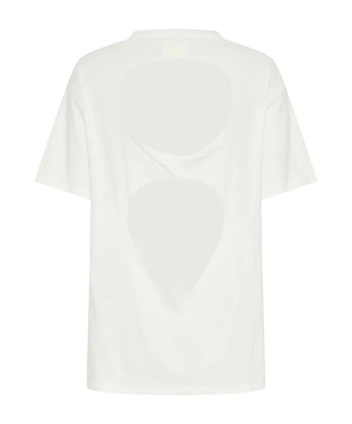 One Teaspoon Tees and Tanks Women Lucky 8 Fine Rib Boyfriend Tee