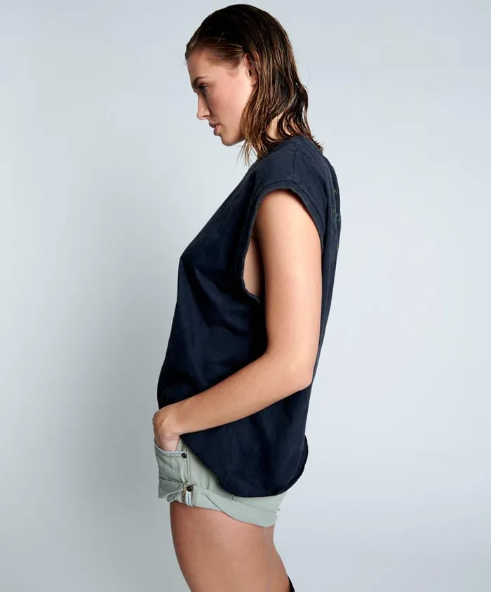 One Teaspoon Tees and Tanks Women Moblack Find Your Way Unisex Tank