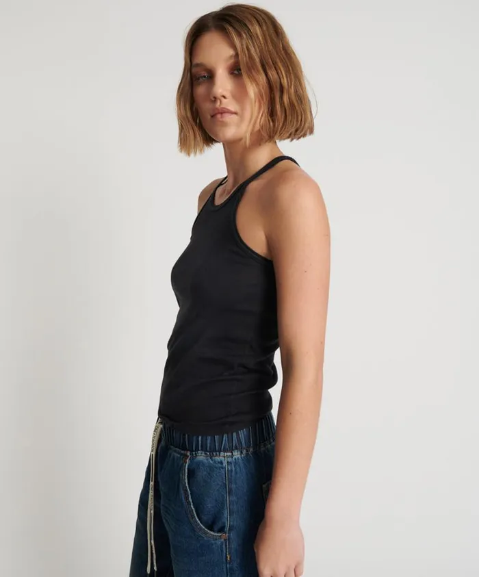 One Teaspoon Tees and Tanks Women Oneteaspoon Fine Rib Singlet