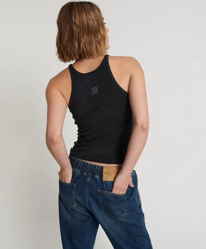 One Teaspoon Tees and Tanks Women Oneteaspoon Fine Rib Singlet