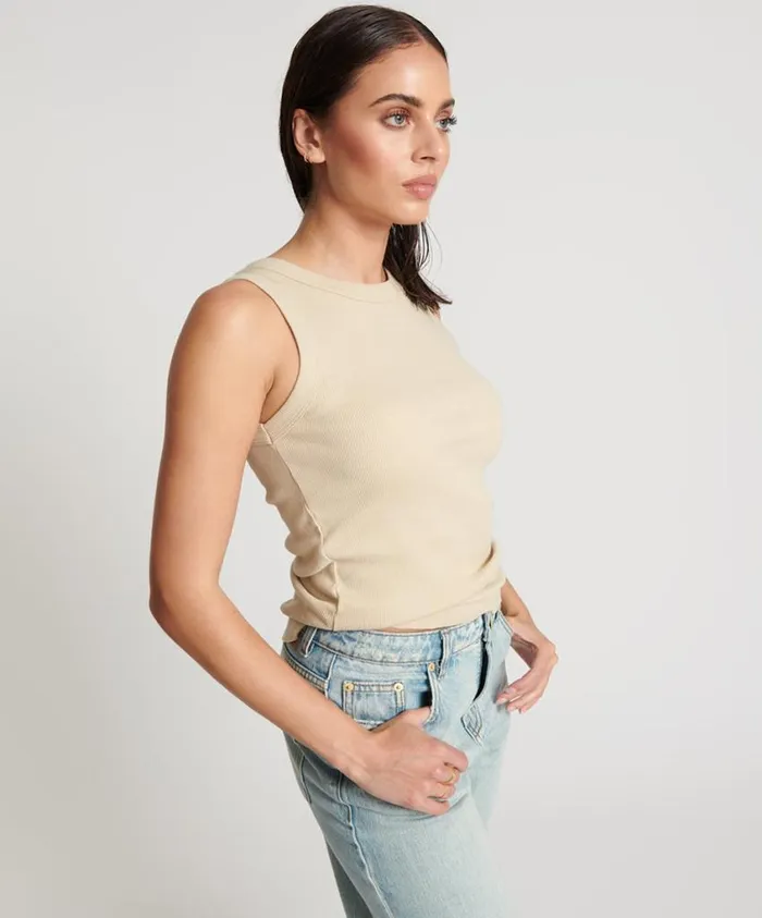 One Teaspoon Tees and Tanks Women Ots Equipment Tank White