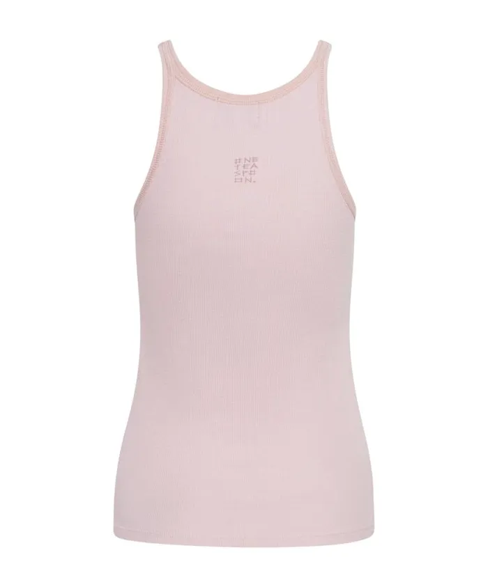 One Teaspoon Tees and Tanks Women Rose Quartz One Teaspoon Rib Singlet