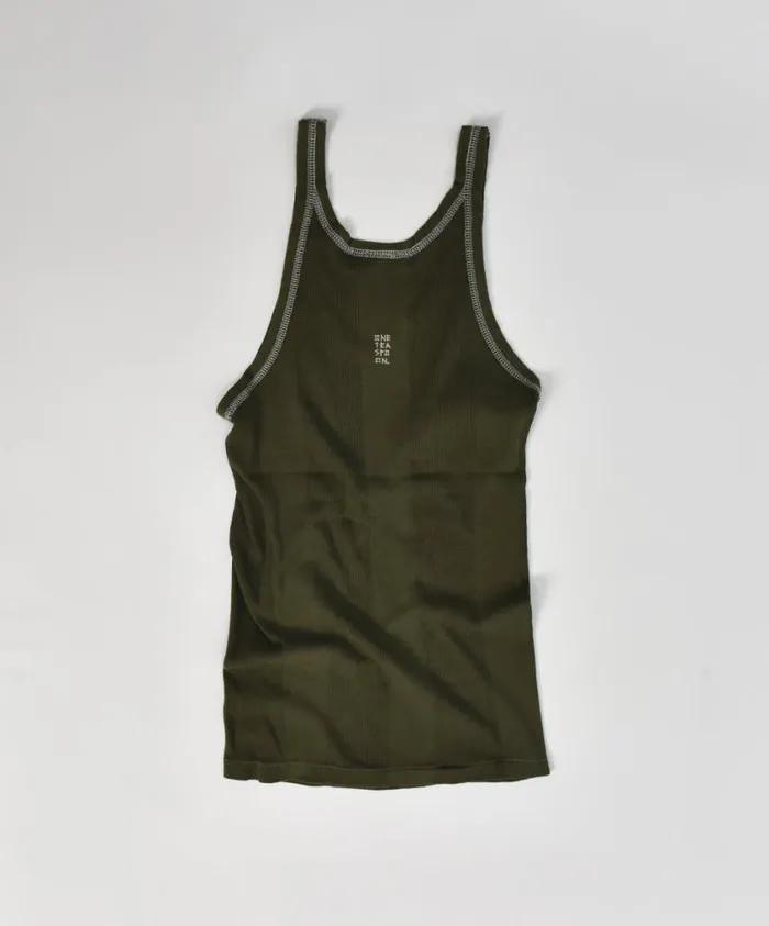 One Teaspoon Tees and Tanks Women Worn Khaki Bower Bird Singlet