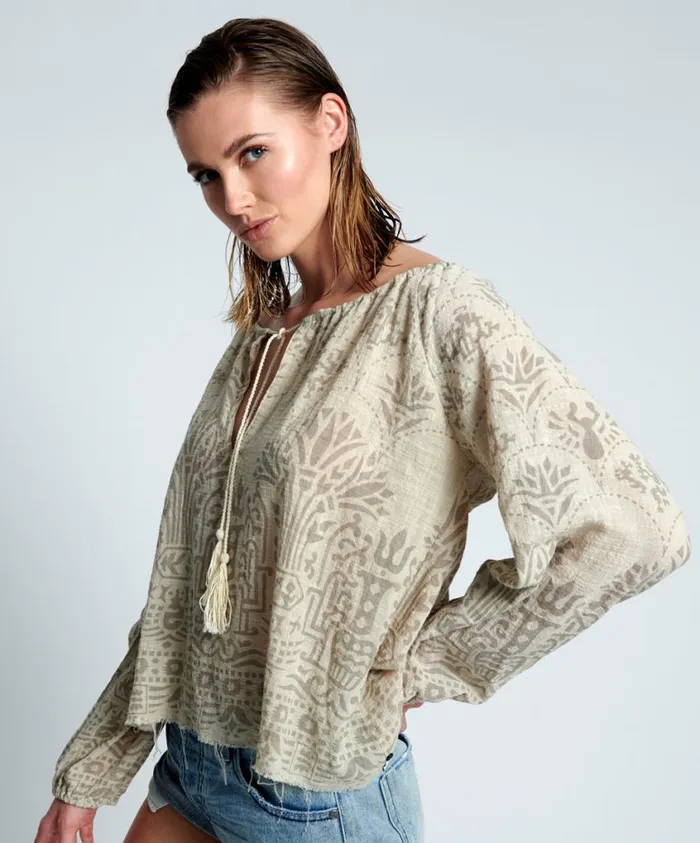 One Teaspoon Tops Women Babylon Gardens Minoan Top