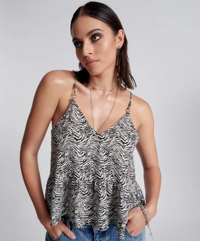 One Teaspoon Tops Women Interference Runaway Cami