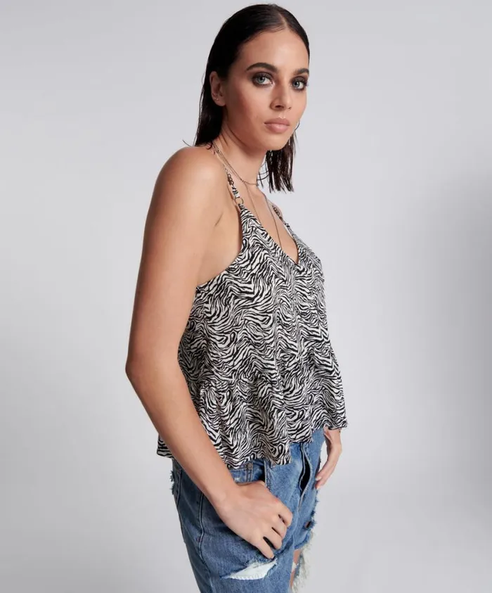 One Teaspoon Tops Women Interference Runaway Cami