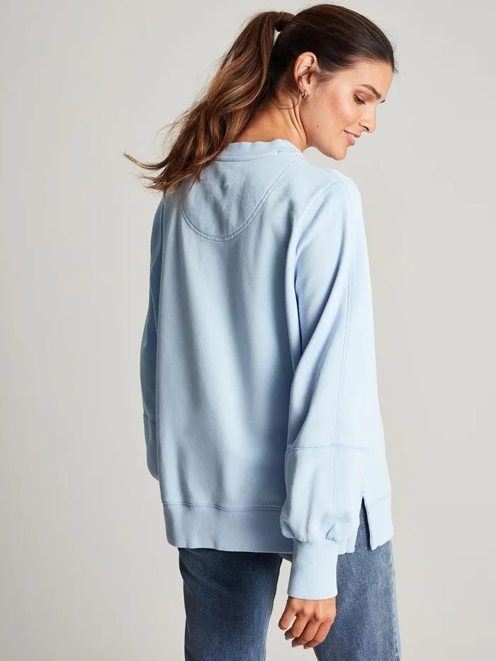 Online Joules Blue Amina Crew Neck Sweatshirt Women Sweatshirts and Hoodies