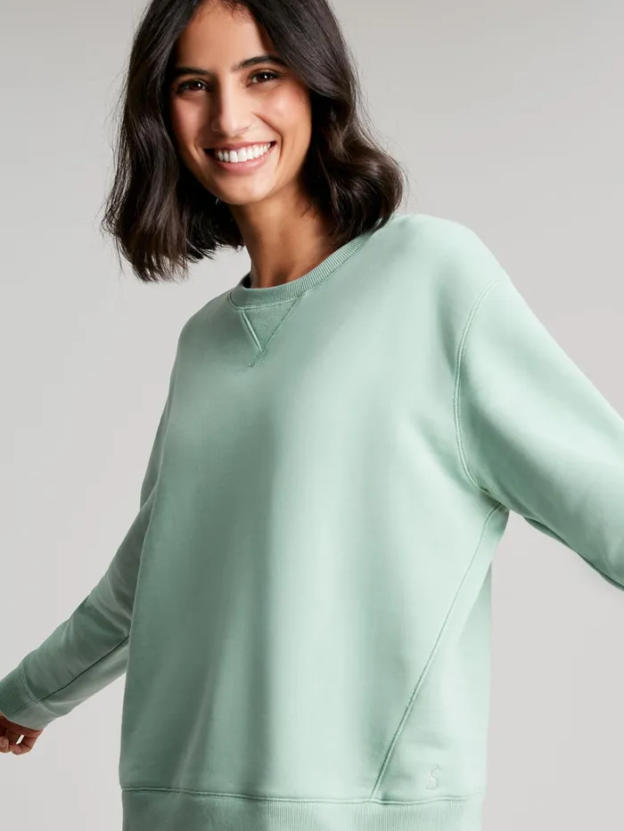 Online Joules Green Monique Crew Neck Sweatshirt Women Sweatshirts and Hoodies