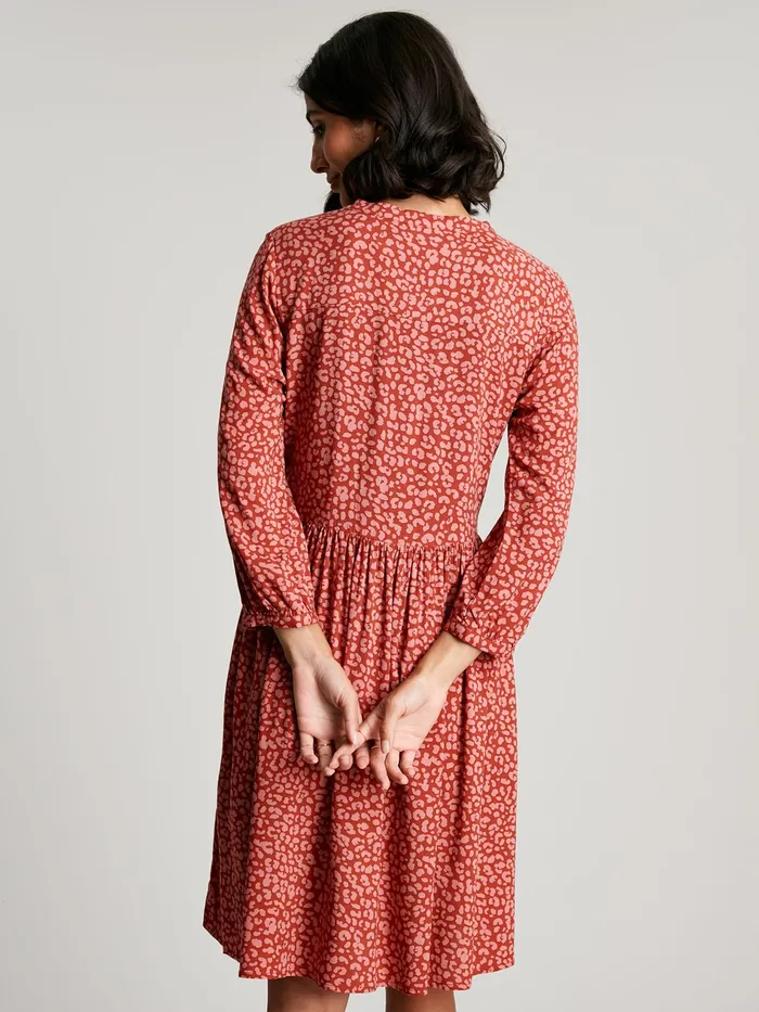 Online Joules Orange Maddie Short Tiered Dress Women Dresses