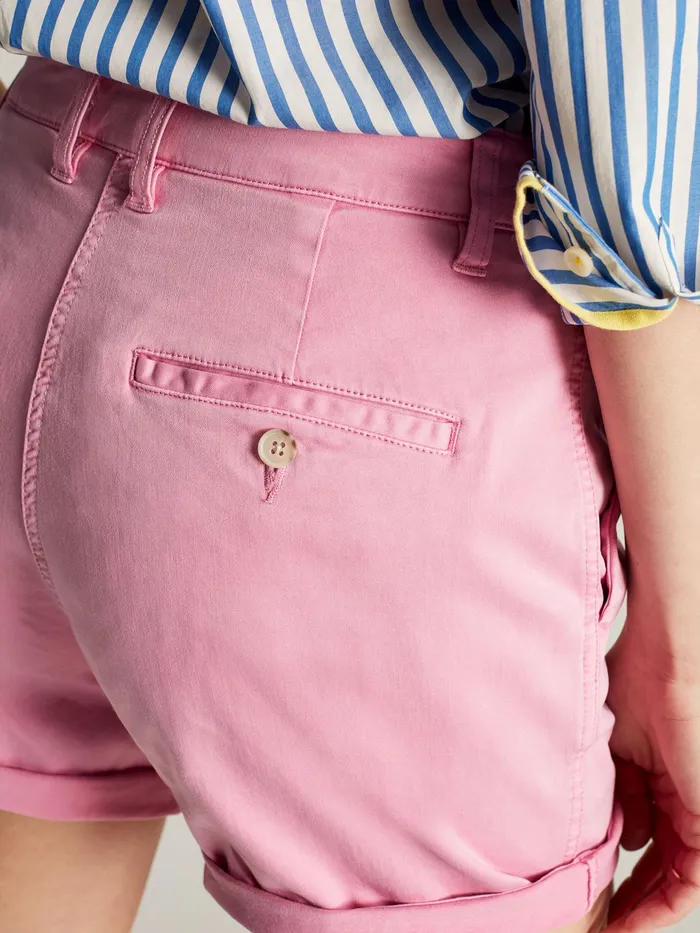 Online Joules Pink Cruise Mid Thigh Length Chino Shorts Women Shorts