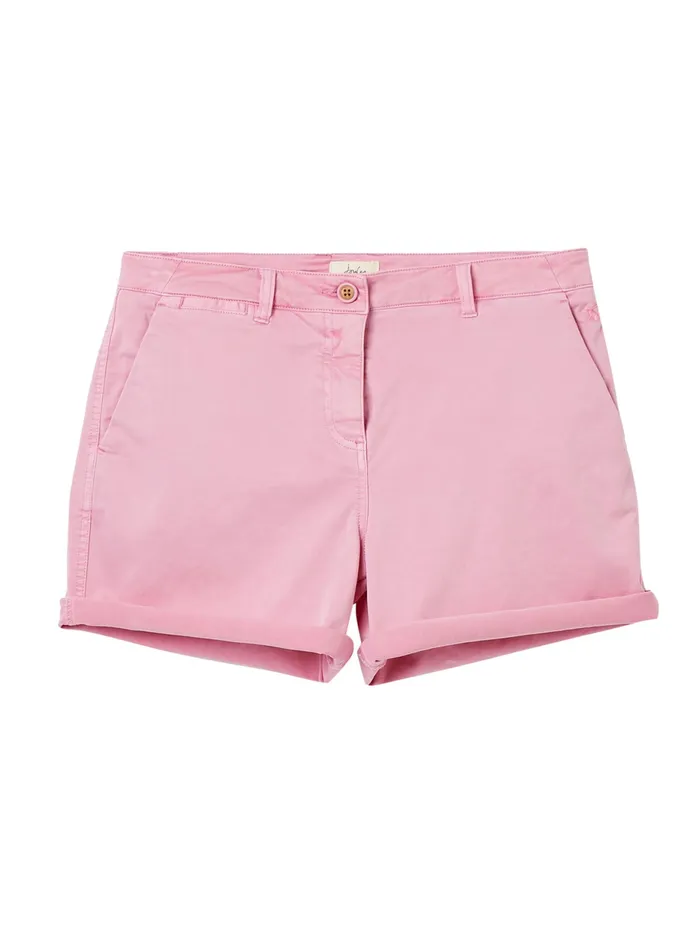 Online Joules Pink Cruise Mid Thigh Length Chino Shorts Women Shorts