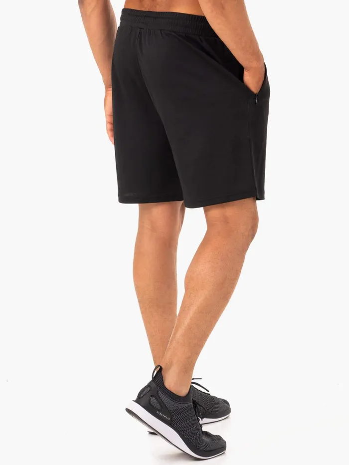 Optimal Mesh Short 8211 Black Men Ryderwear Gym Shorts