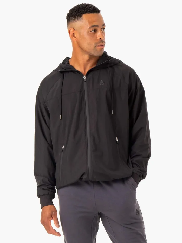 Optimal Windbreaker Jacket 8211 Black Men Ryderwear Jackets