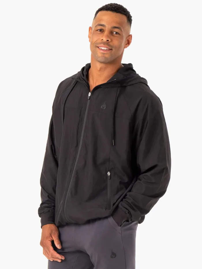 Optimal Windbreaker Jacket 8211 Black Men Ryderwear Jackets