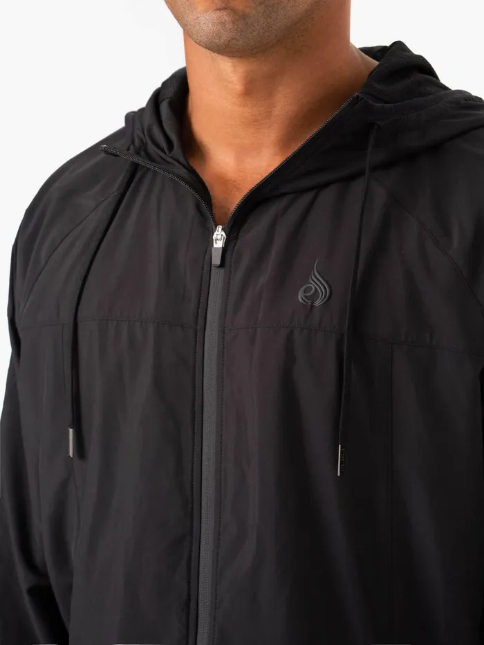 Optimal Windbreaker Jacket 8211 Black Men Ryderwear Jackets