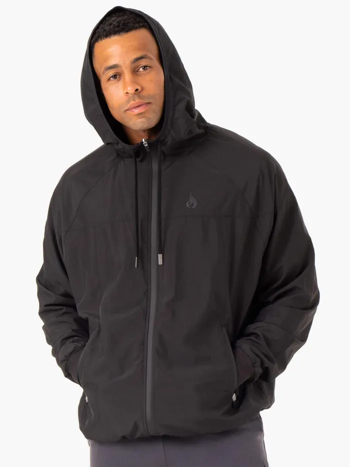 Optimal Windbreaker Jacket 8211 Black Men Ryderwear Jackets