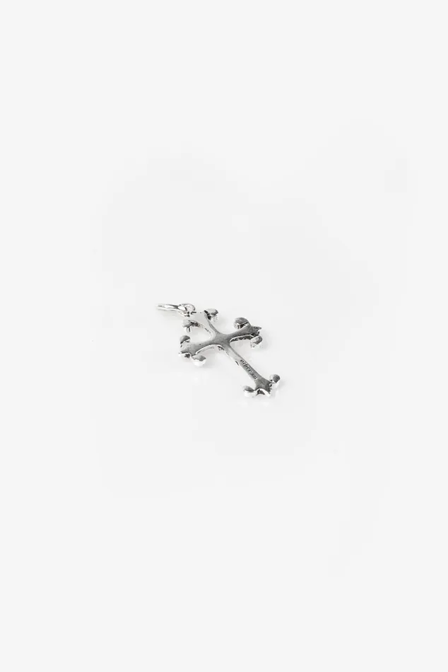 OTHER 0925 MENWOMEN 925 Ornate Cross Necklace Silver
