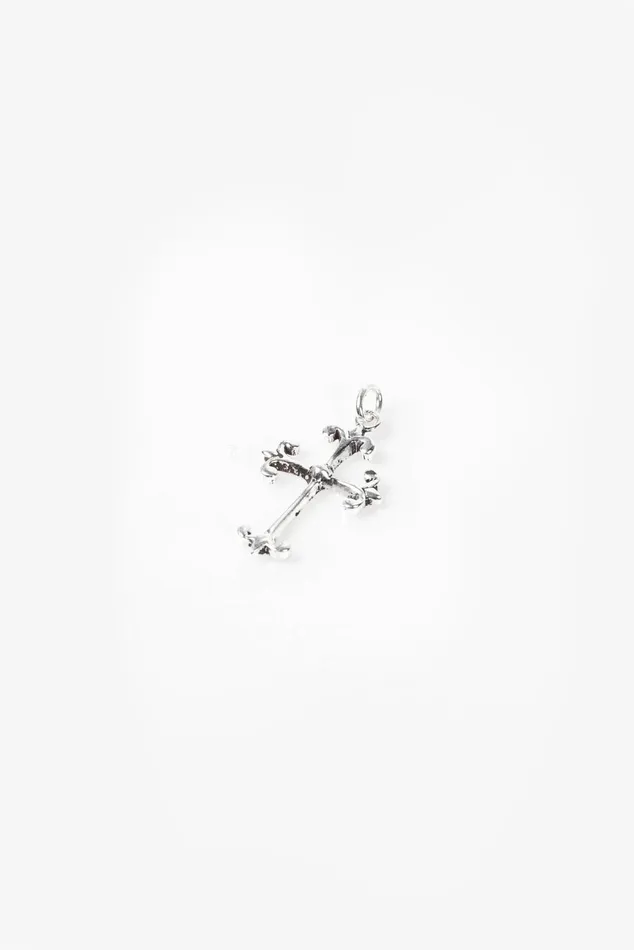 OTHER 0925 MENWOMEN 925 Ornate Cross Necklace Silver