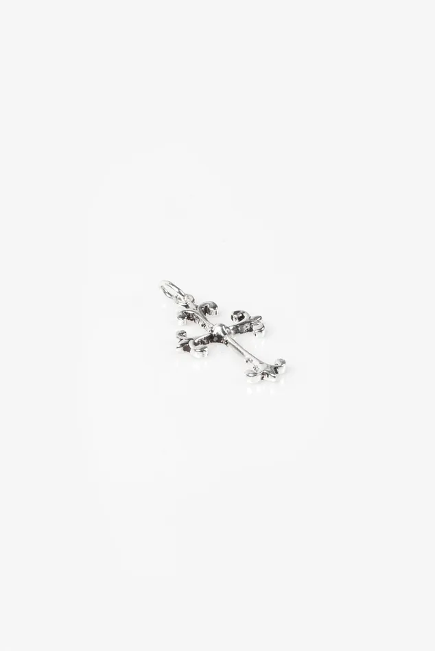 OTHER 0925 MENWOMEN 925 Ornate Cross Necklace Silver