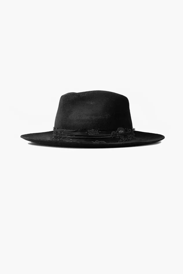OTHER CAPS and TRUCKER HATS MENWOMEN The Weiland Fedora Hat Relic Black On Black OTHER CAPS and TRUCKER HATS MENWOMEN The Weiland Fedora Hat Relic Black On Black