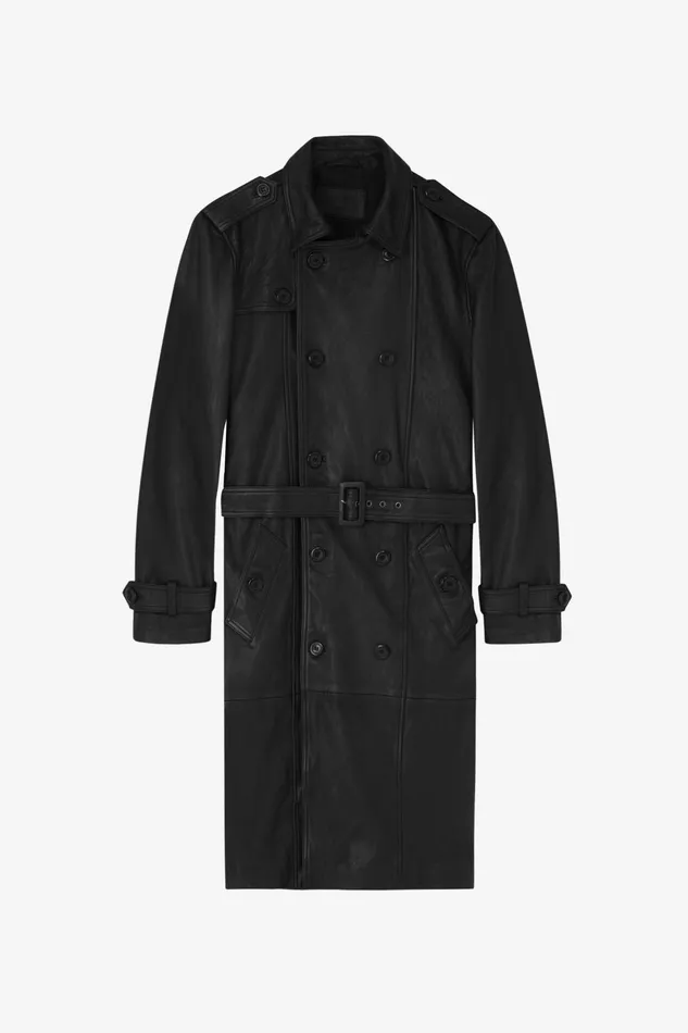 OTHER COATS and JACKETS MEN Leather Trench