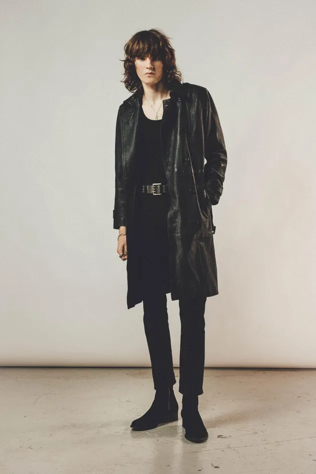 OTHER COATS and JACKETS MEN Leather Trench