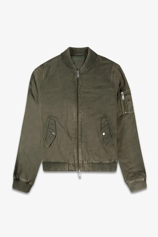 OTHER COATS and JACKETS MEN Vintage Bomber Jacket Military Green