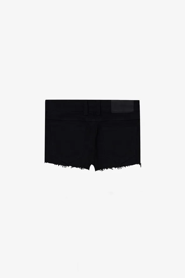 OTHER DENIM WOMEN Denim Shorts Worn Black