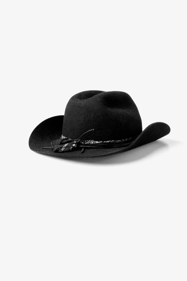 OTHER FEDORAS and FULL BRIM HATS MENWOMEN BRONCO COWBOY HAT Relic Black