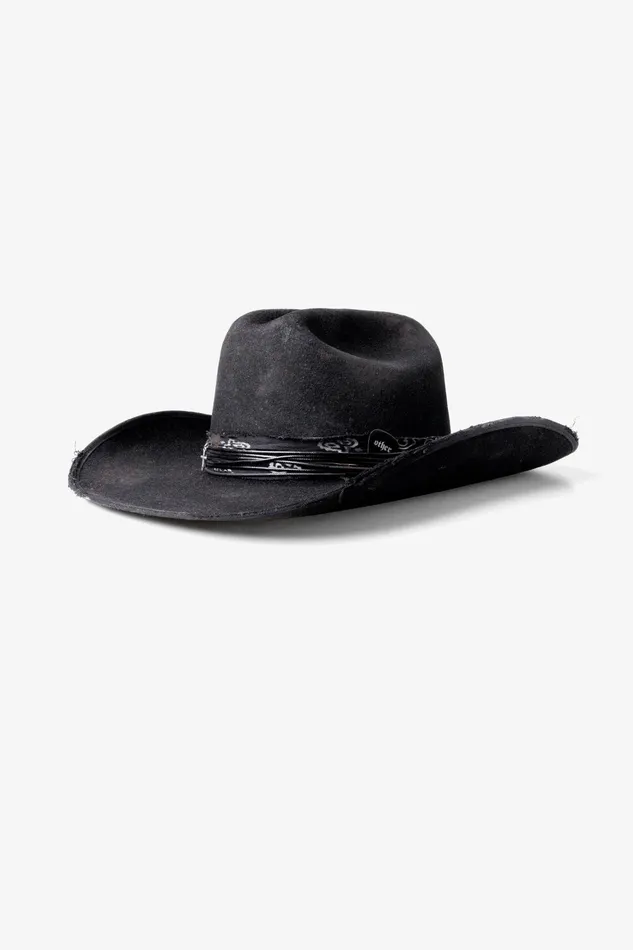 OTHER FEDORAS and FULL BRIM HATS MENWOMEN OUTLAW COWBOY HAT Heavy Relic Black OTHER FEDORAS and FULL BRIM HATS MENWOMEN OUTLAW COWBOY HAT Heavy Relic Black