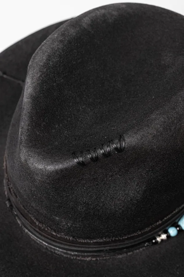 OTHER FEDORAS and FULL BRIM HATS MENWOMEN The Gypsy Fedora Hat Black Heavy Relic