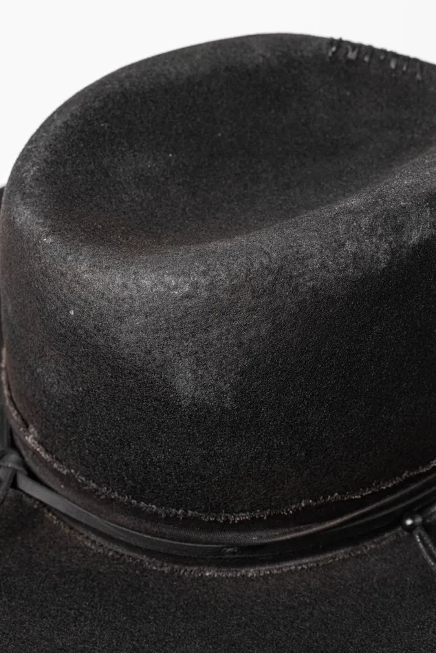 OTHER FEDORAS and FULL BRIM HATS MENWOMEN The Gypsy Fedora Hat Black Heavy Relic