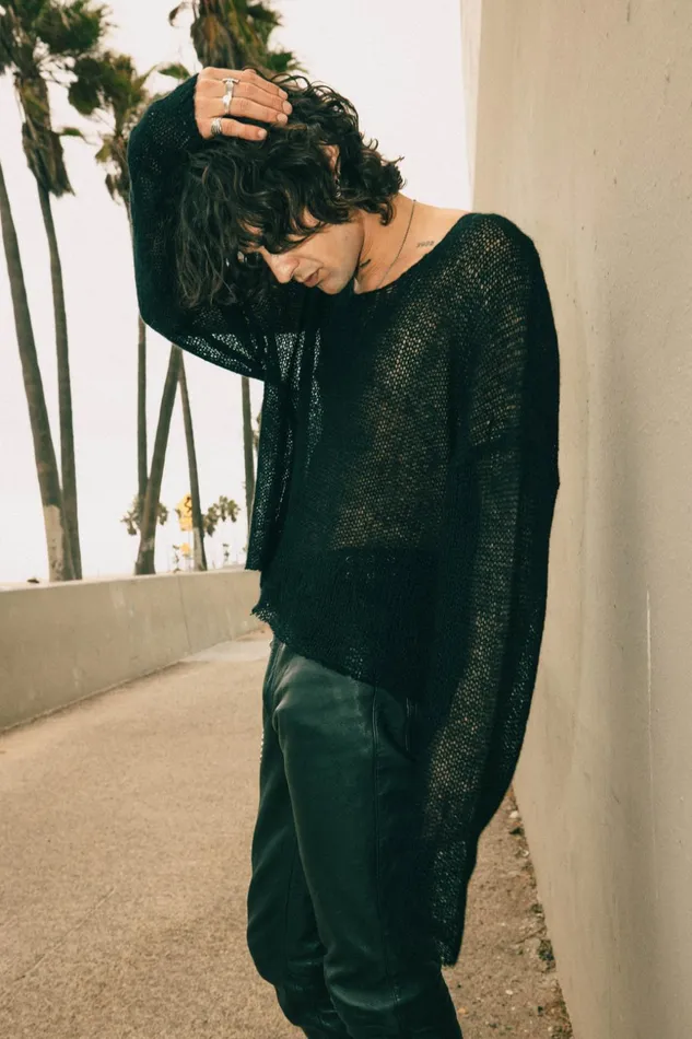 OTHER KNITWEAR MEN Cropped Navarro Jumper Black