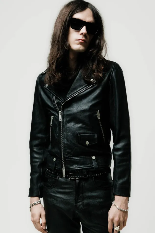 OTHER LEATHER JACKETS MEN COLT LEATHER BIKER JACKET Vintage Black